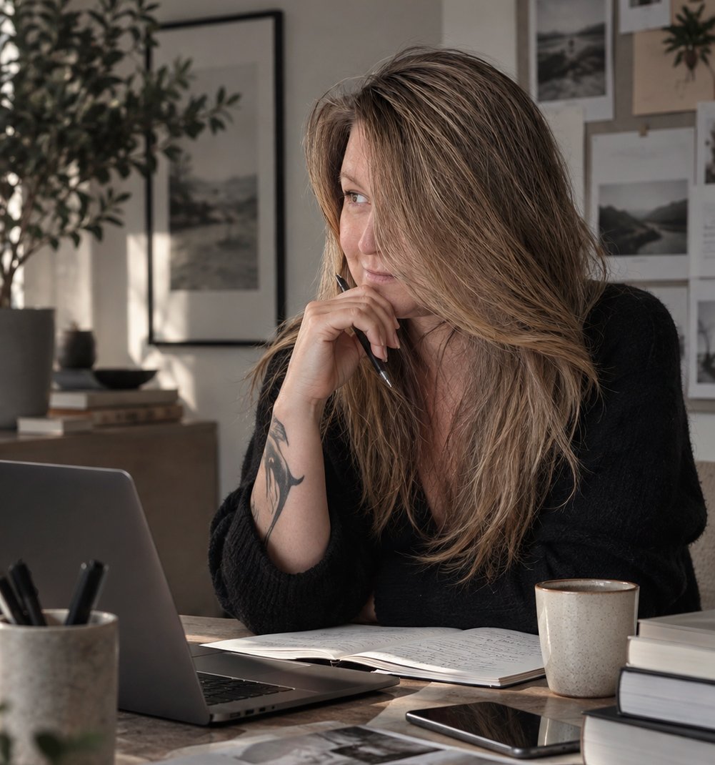 Business owner thinking about the complexity of modern marketing and how different marketing functions work together.